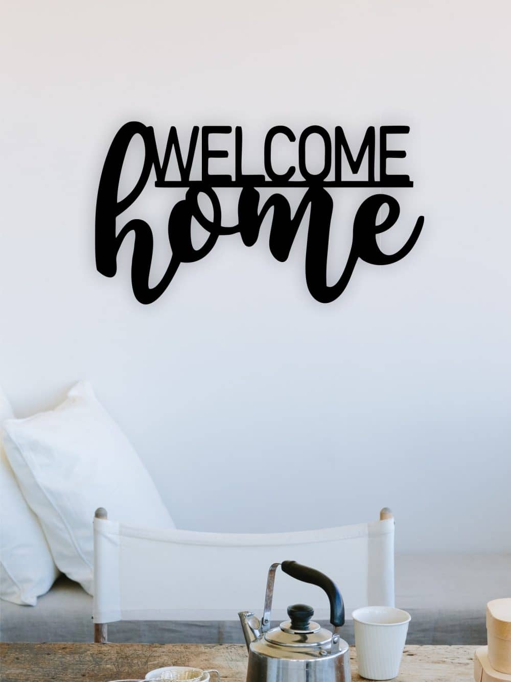 Welcome Home Ahşap Duvar Dekoru
