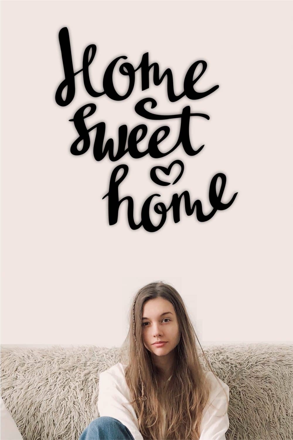 Home Sweet Home Ahşap Duvar Dekoru - Görsel 2