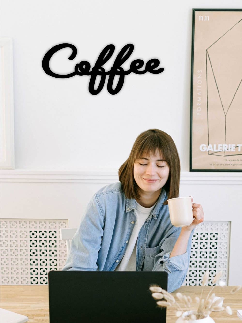 Coffee 3mm Ahşap Duvar Dekoru