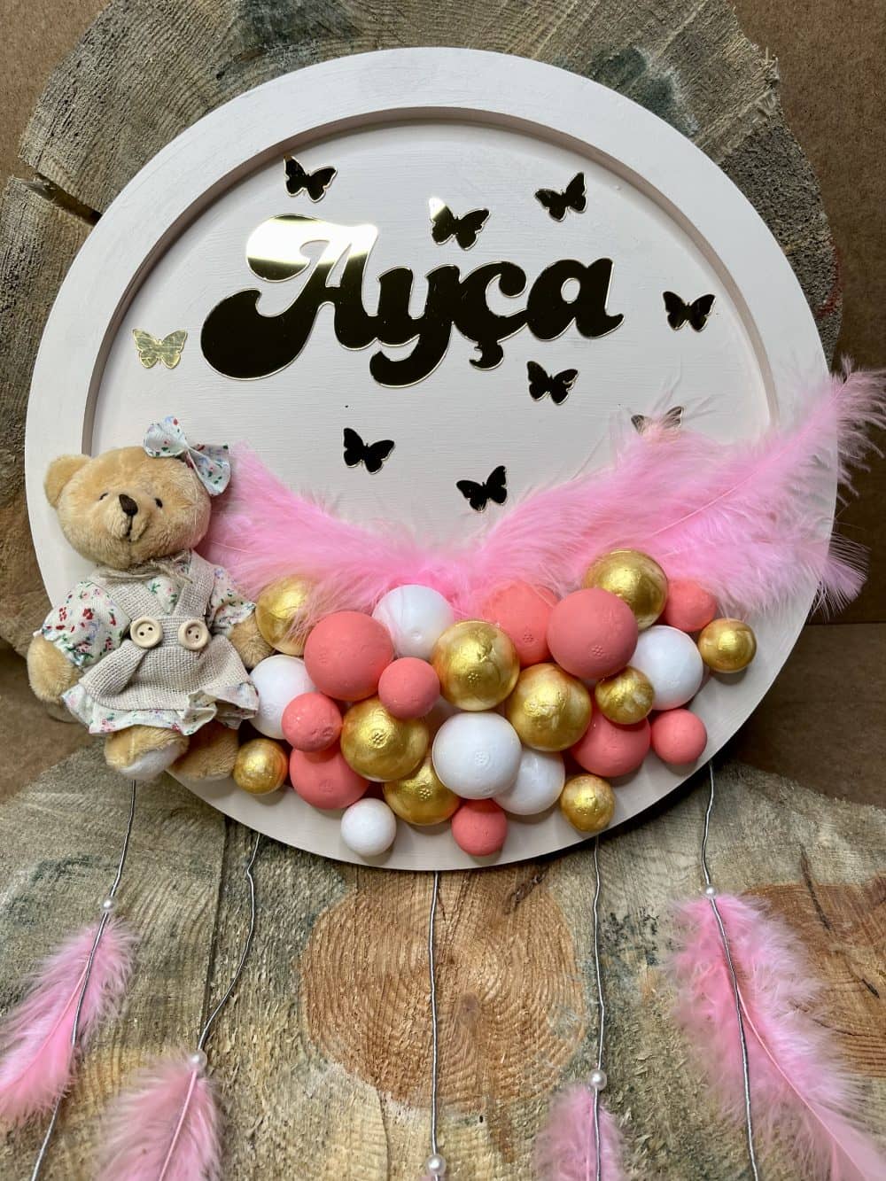 Kız Bebek Kapı Süsü Duvar Dekorasyonu