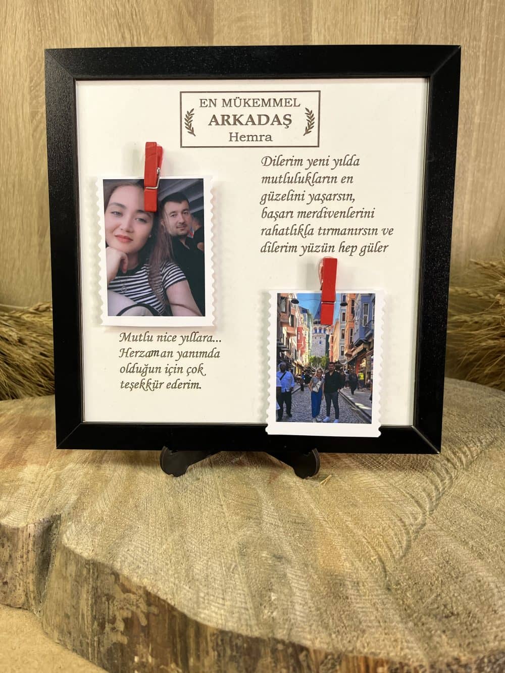 Kişiye Özel Resimli Ahşap Çerçeve