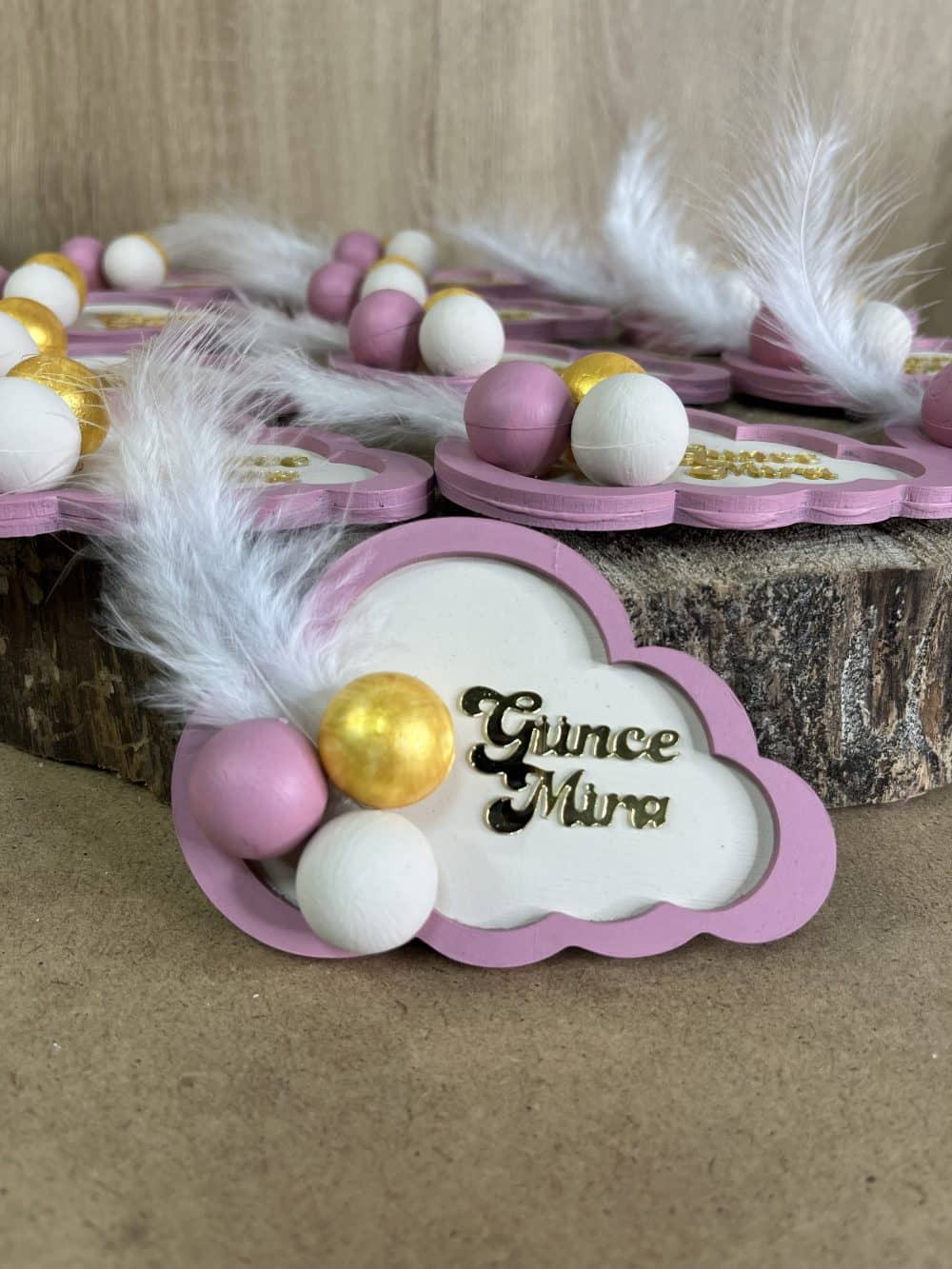 Ahşap Bubble Balonlu Magnet