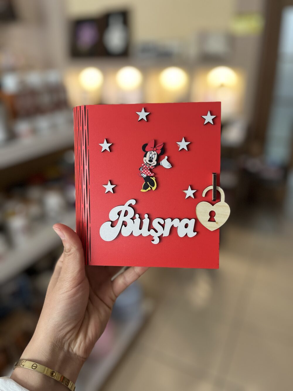 Ahşap Kişiye Özel Kitap Kumbara